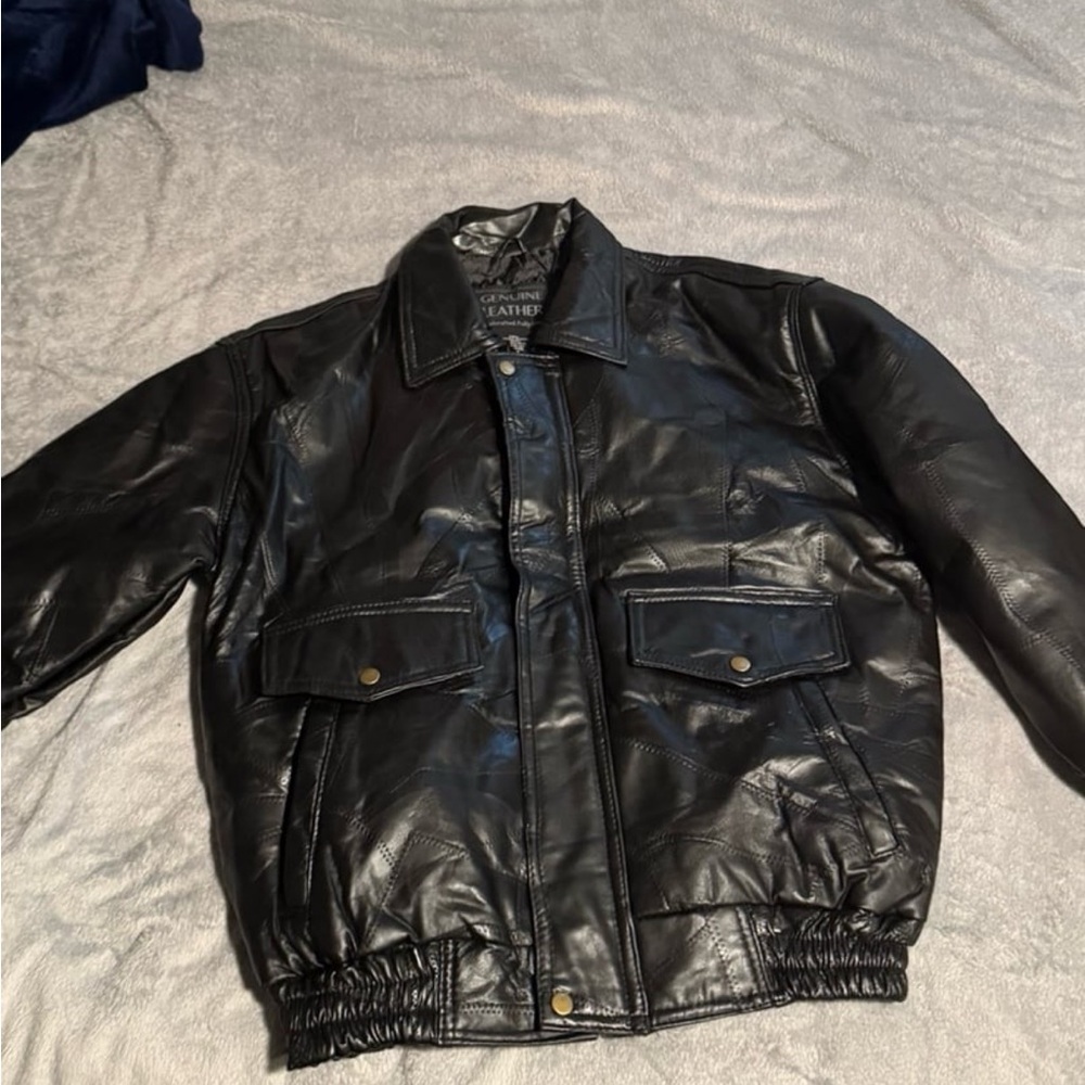 Classic Black Bomber Jacket